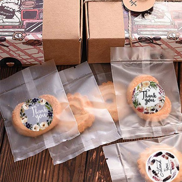 120 pcs - 1.5" Thank you Stickers - 8 designs - Picture 2 of 5